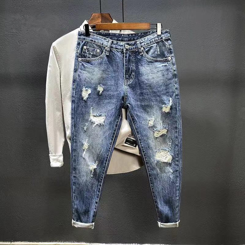 Men'S Shoes For Jeans - Jeans a nove punte con fori