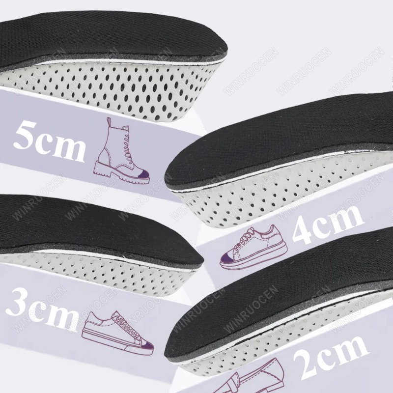 Men'S Shoes With Memory Foam - 1/2 Paia di Solette Rialzanti 2-5cm