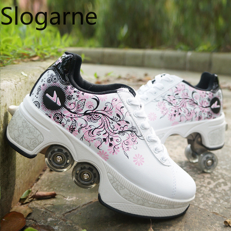 Men'S Shoes For Running - Donne 4 Ruote Deformazione Pattini A