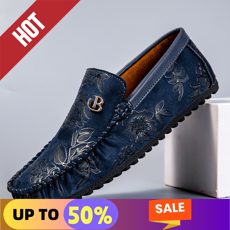 Men'S Shoes Temu - Mocassini in pelle per il tempo