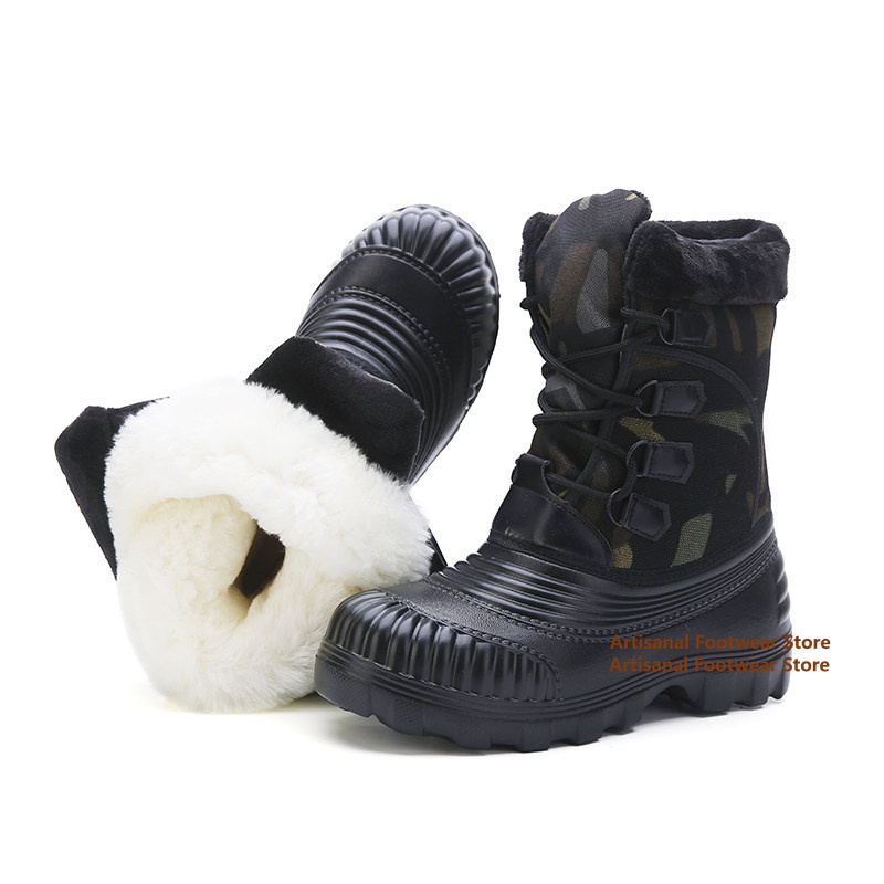 Hiking Boot Waterproof - Stivali da neve mimetici da uomo,