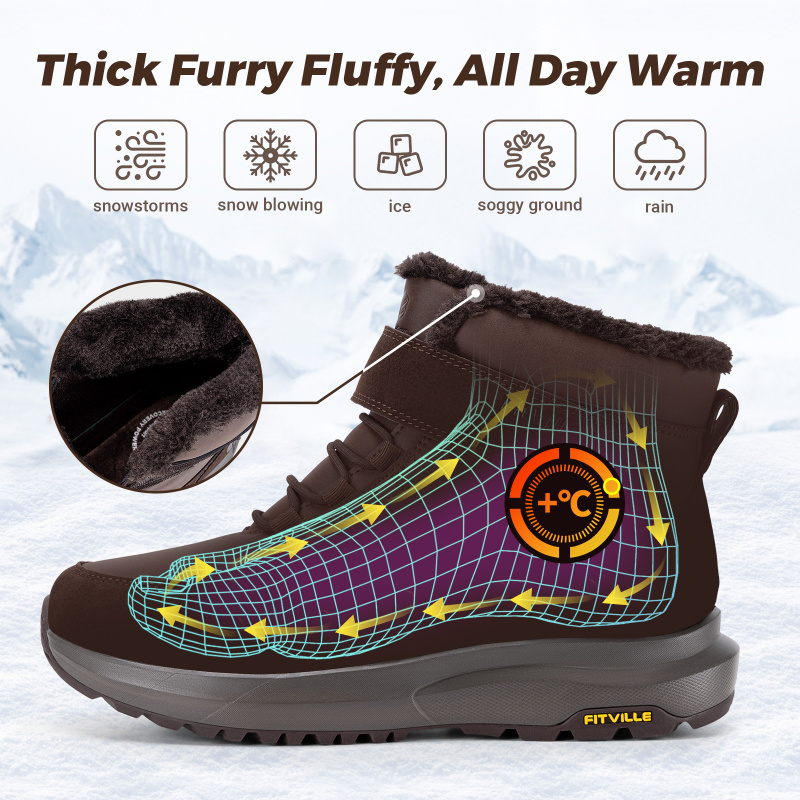 Stivali Invernali da Uomo FitV - Men'S Shoes For Wide Feet recensione e prezzo