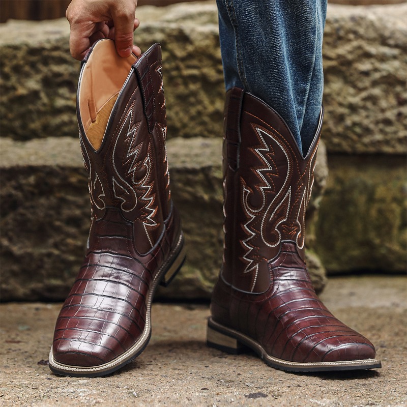 Stivali da Uomo con Motivo Coc - Men'S Shoes With Wide Toe Box recensione e prezzo