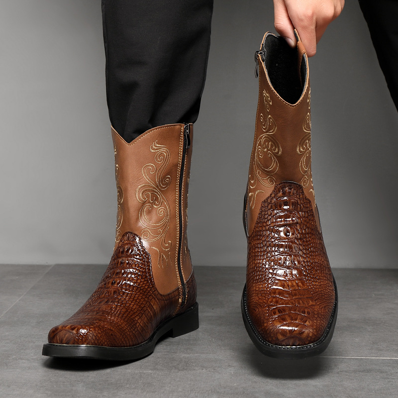 Stivali da cowboy alti e largh - Men'S Shoes With Wide Toe Box recensione e prezzo