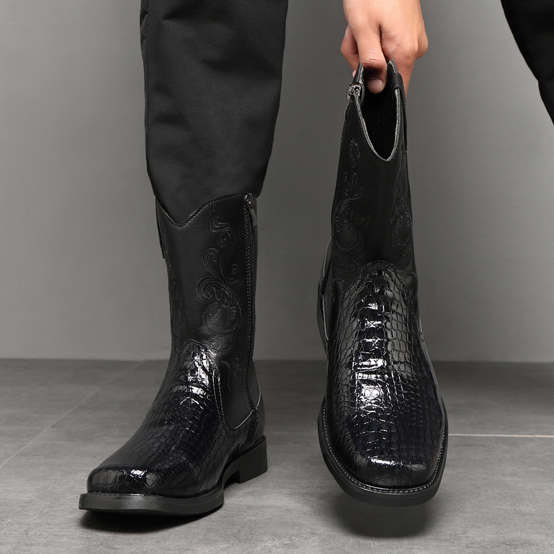 Stivali da cowboy alti e largh - Men'S Shoes With Wide Toe Box recensione e prezzo