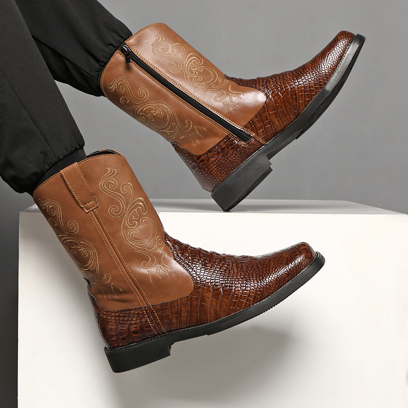 Stivali da cowboy alti e largh - Men'S Shoes With Wide Toe Box recensione e prezzo