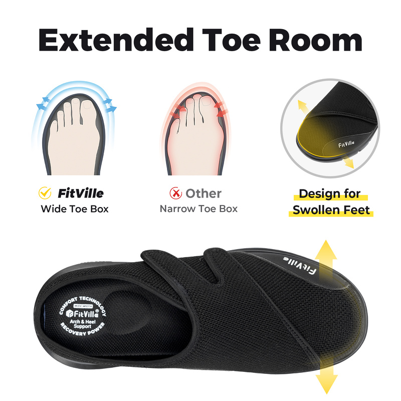 FitVille, pantofole da uomo, s - Men'S Shoes For Plantar Fasciitis recensione e prezzo